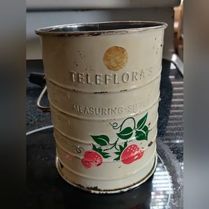 Vintage Teleflora Measuring Flour Sifter